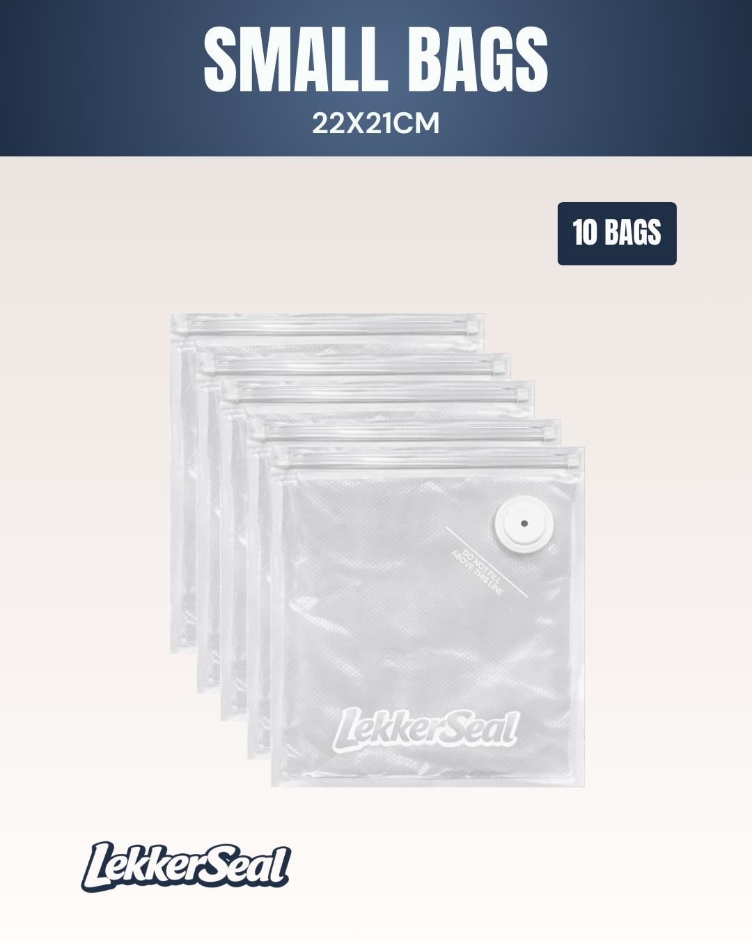 Reusable Vacuum Bags - Medium (26x28cm)
