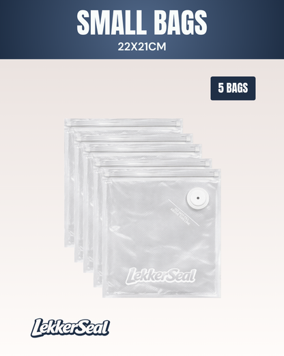 Reusable Vacuum Bags - Small (22x21cm)