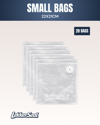 Reusable Vacuum Bags - Small (22x21cm)