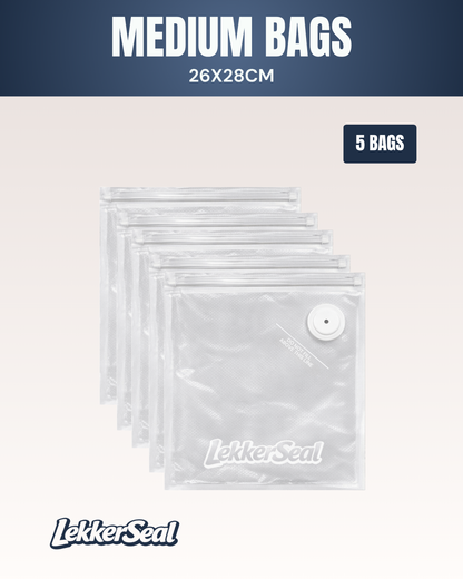 Reusable Vacuum Bags - Medium (26x28cm)