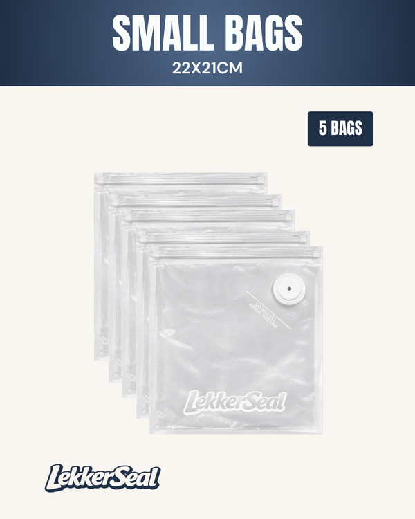 Reusable Vacuum Bags - Small (22x21cm)