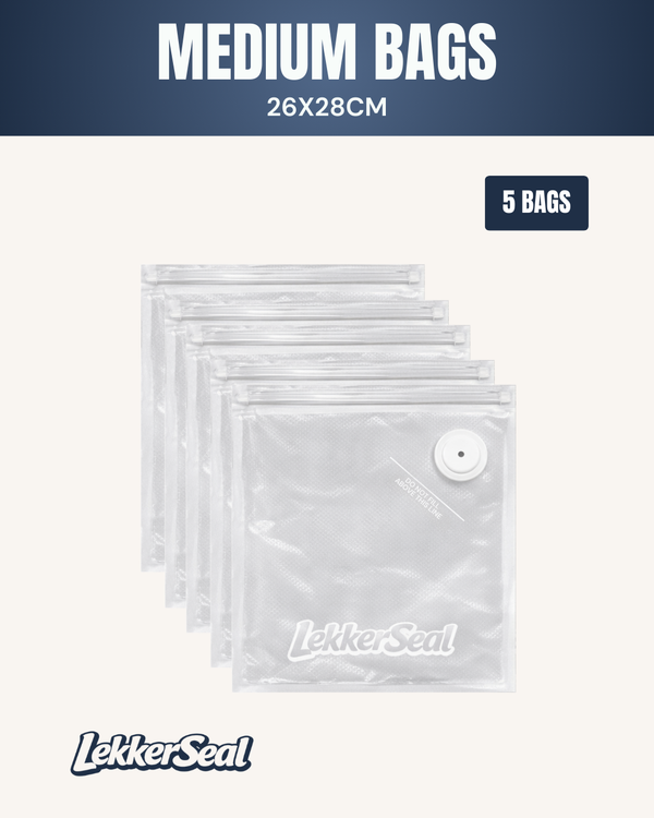 Reusable Vacuum Bags - Medium (26x28cm)